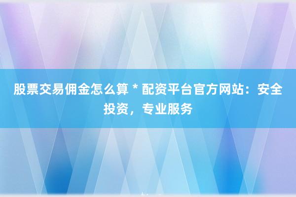 股票交易佣金怎么算 * 配资平台官方网站：安全投资，专业服务