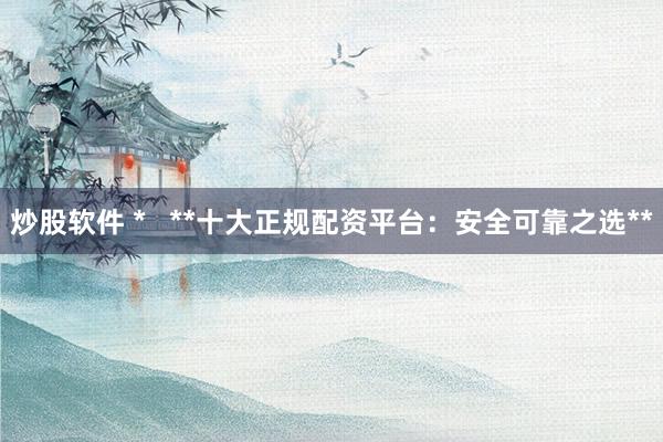 炒股软件 *   **十大正规配资平台：安全可靠之选**