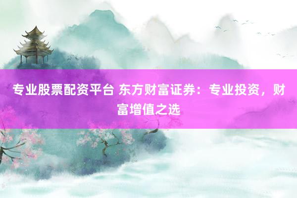 专业股票配资平台 东方财富证券：专业投资，财富增值之选