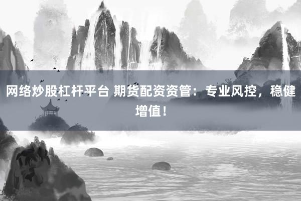 网络炒股杠杆平台 期货配资资管：专业风控，稳健增值！