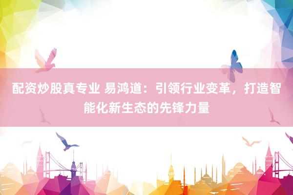 配资炒股真专业 易鸿道：引领行业变革，打造智能化新生态的先锋力量
