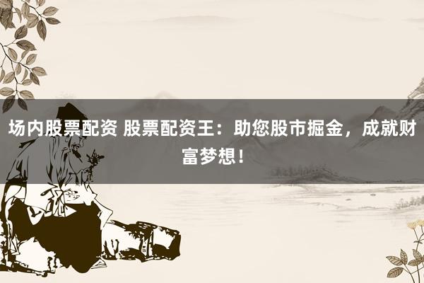场内股票配资 股票配资王：助您股市掘金，成就财富梦想！