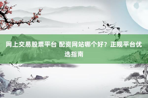 网上交易股票平台 配资网站哪个好？正规平台优选指南
